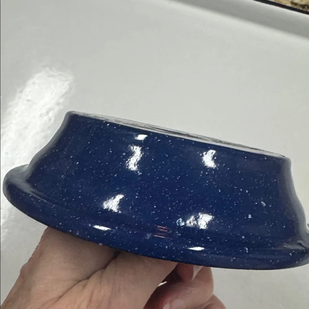 Dish Ceramic Deep Blue Heavy Ceramic Jewelry Dish